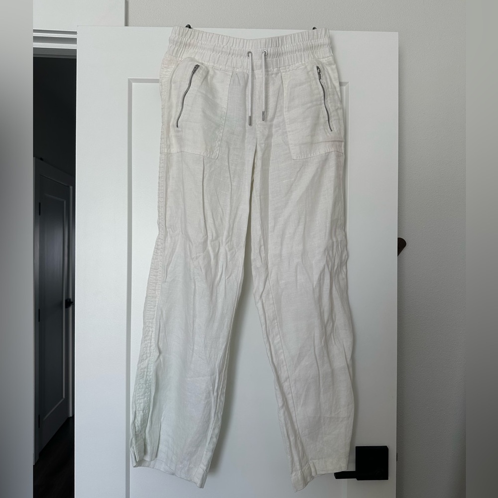 White Casual Pants